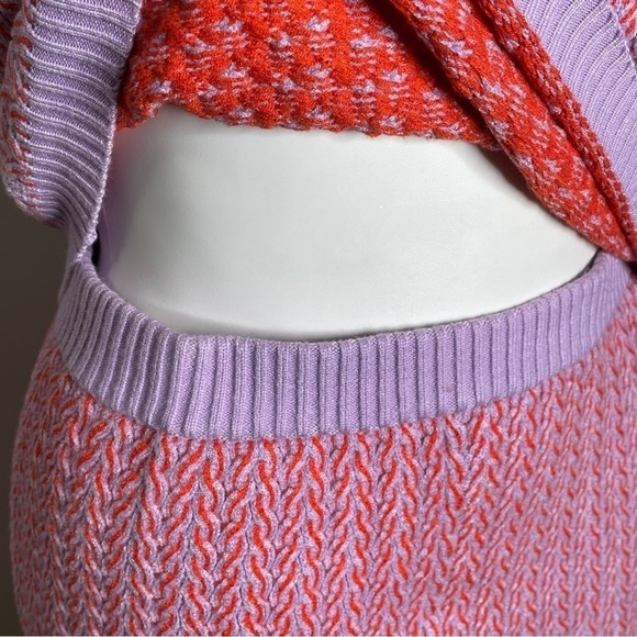 Anthropologie Maeve Cable-Knit Sweater Skirt Set NWT large - Picture 6 of 9